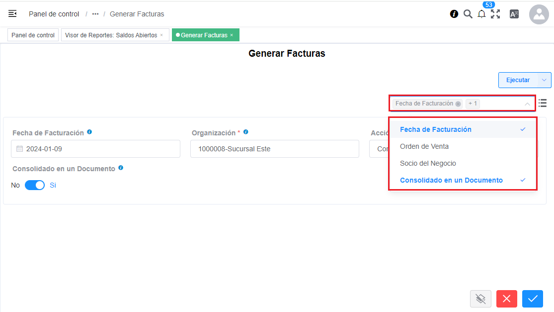 Ejemplo de un Proceso