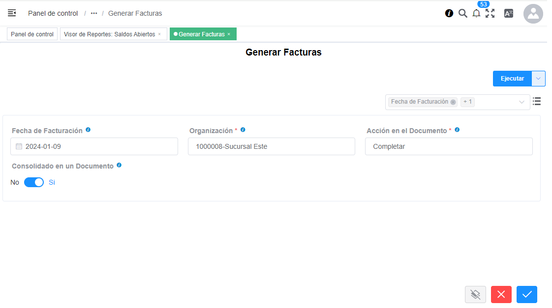 Ejemplo de un Proceso