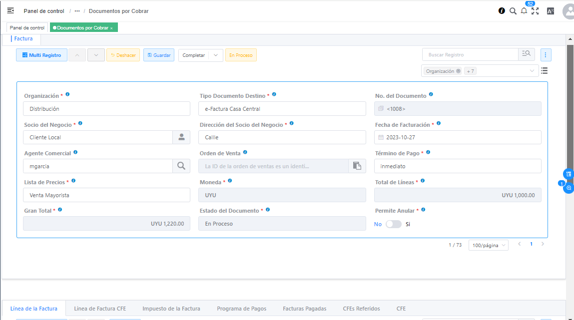 Ejemplo de una Ventana