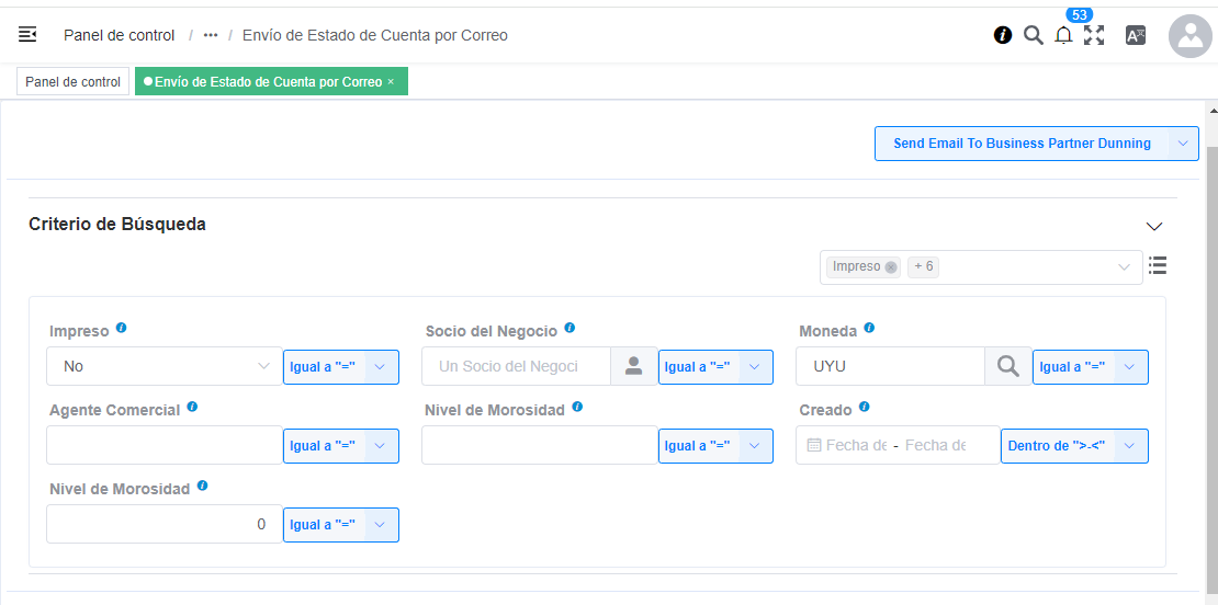 Envio de Estado de cuenta por Correo