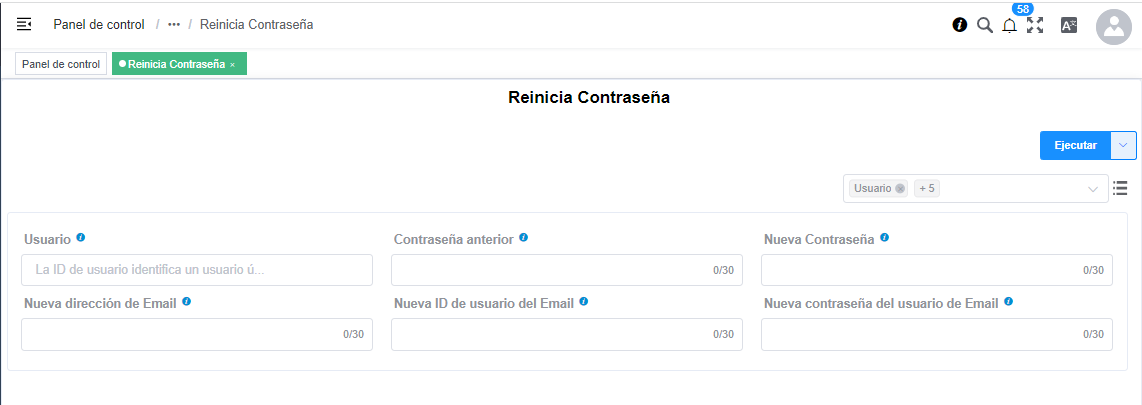 Reiniciar Contraseña
