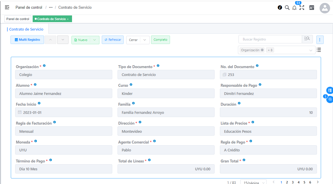Contrato de Servicio