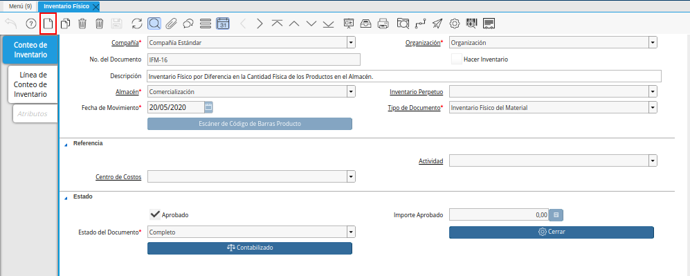 Icono Guardar Cambios