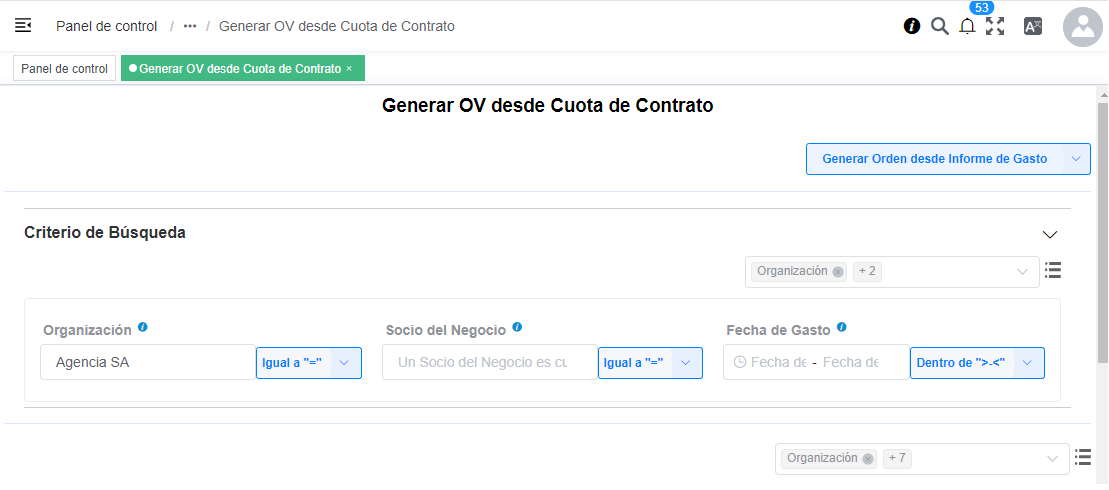 Generar OV desde Cuota de Contrato