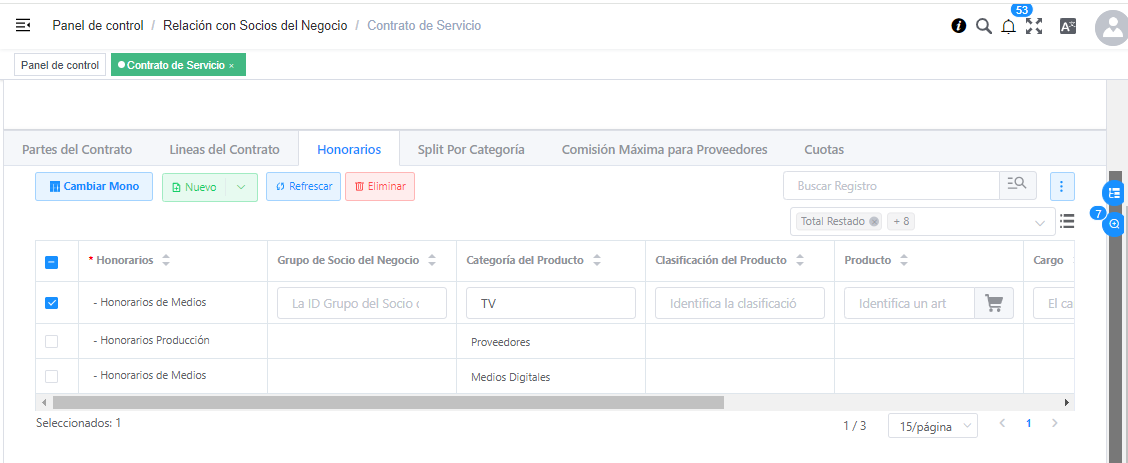 Definición de Honorarios