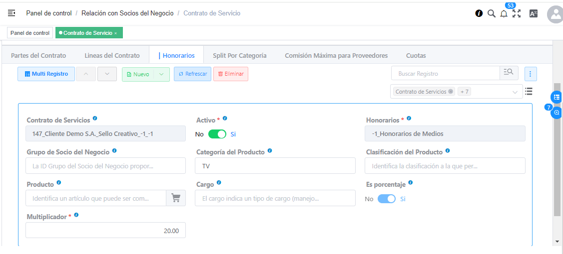 Definición de Honorarios